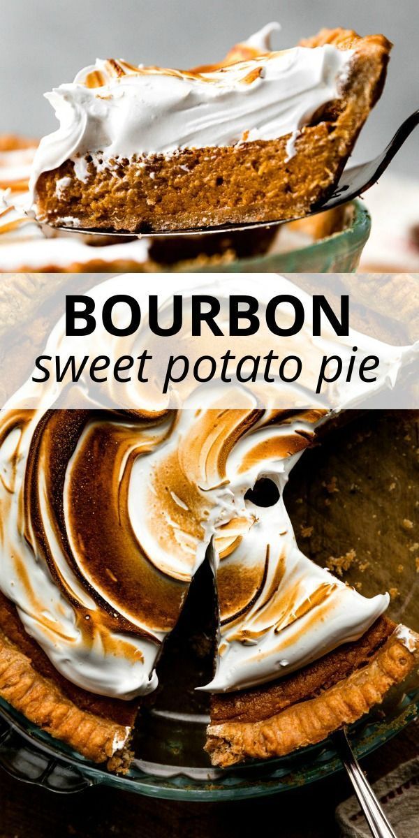 this bourbon sweet potato pie is the perfect dessert for fall