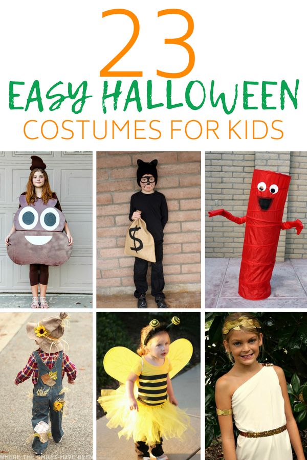 25 easy halloween costumes for kids that are great for the whole family to make and have fun