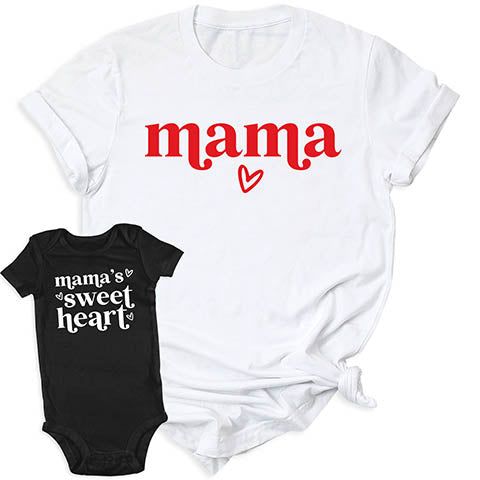 👩‍👧💖 Match with your little sweetheart in our Mama's Sweetheart Matching T-Shirt! 🌟 Perfect for adorable twinning moments! 😍 Get yours now and spread the love! Soft Style Solid color: 100% Airlume combed and ring-spun cotton Heather Colors: 52% Airlume Combed and ring-spun cotton, 48% polyester Heather Sport colors: 60/40 polyester/cotton 100% No Sweatshops & Eco-Friendly Production For different Mother's Day t-shirt designs, please take a look at our Mother's Day collection. https://www.greatwoodboutique.com/collections/mothers-day-tee-shirts Love Soft, Mothers Day T Shirts, Limited Stock, Soft Style, Unisex Shirt, Mother's Day, Spun Cotton, Shirt Designs, Tee Shirts