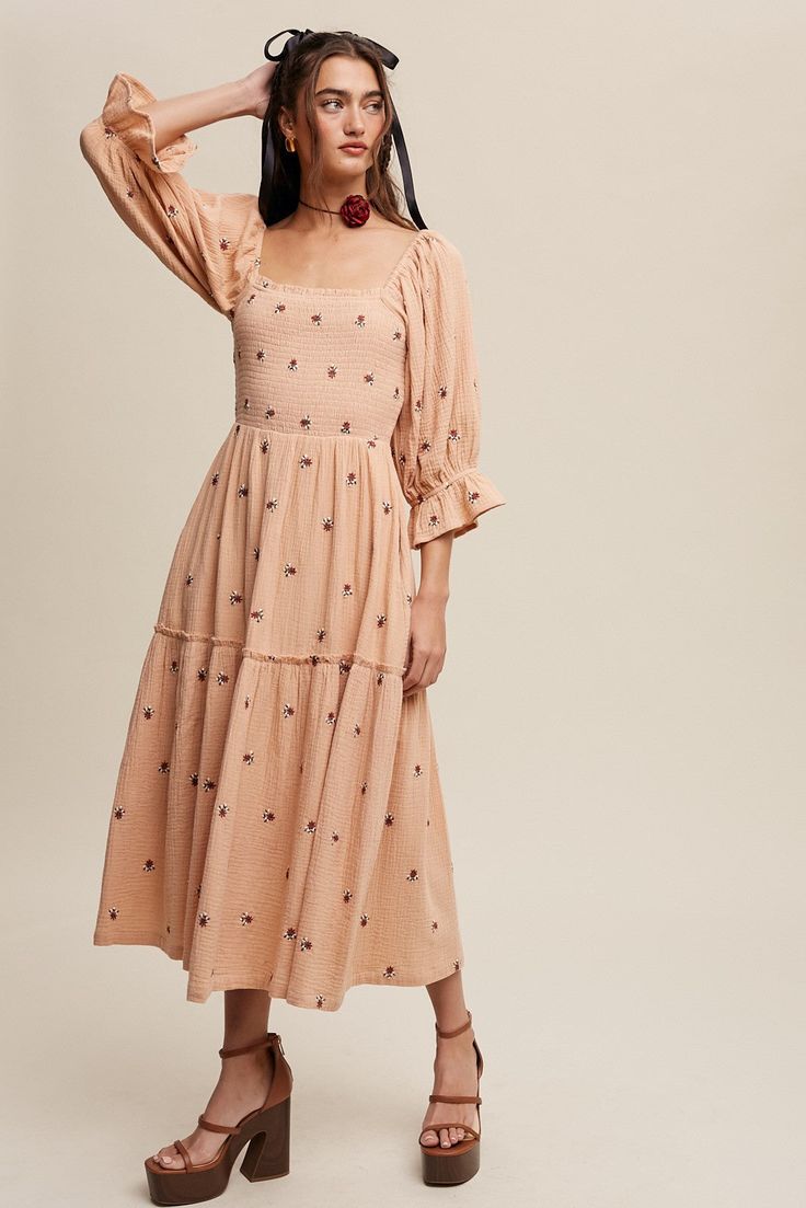 Slay your way through the day in this fun and flirty Listicle Ditzy Floral Embroidery Puff Sleeve Maxi Dress. 💃 With comfortable, casual style, this maxi dress is sure to be the chic-est addition to your wardrobe. 😍 Say hello to cozy vibes with this hot AF look! 🔥 Puff Sleeve Maxi Dress, Maxi Dress With Pockets, Pocket Maxi Dress, Cotton Maxi Dress, Embroidered Maxi Dress, Cotton Maxi, Maxi Dress Cotton, Cozy Vibes, Sleeve Maxi Dress