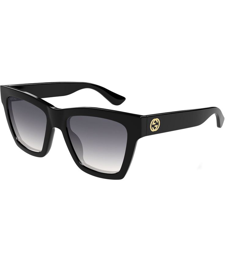 From Gucci&#x2C; these women's sunglasses feature:Injection frameCat eye shapeGradient lensRx ableNon-polarizedApprox. 54mm lens- 19mm bridge- 140mm templeImported. Gucci Cat Eye Sunglasses Women, Gucci Cat Eye Polarized Sunglasses, Gucci Gradient Sunglasses For Formal Occasions, Gucci Classic Cat Eye Sunglasses With Uv Protection, Classic Gucci Cat Eye Sunglasses With Uv Protection, Gucci Designer Cat Eye Sunglasses With Gradient Lenses, Gucci Cat Eye Polarized Sunglasses For Evening, Designer Gucci Polarized Sunglasses, Gucci Tinted Sunglasses For Formal Occasions