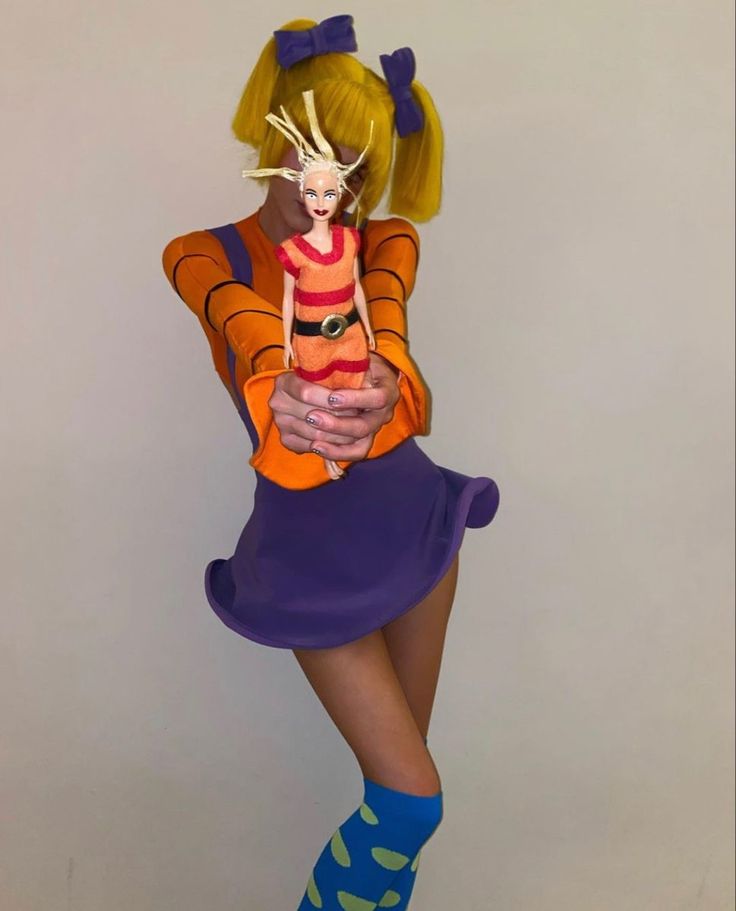 a woman dressed up as a cartoon character