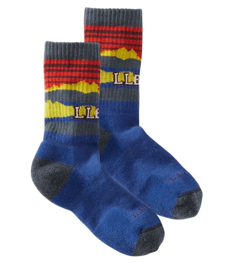 Great for everyday wear, our kids' wool-blend hiking socks are cushioned for extra comfort and made in the USA. Performance fit prevents slipping, bunching and blisters. 58% Merino wool/39% nylon/3% Lycra spandex blend includes responsibly sourced wool. Natural antimicrobial fibers repel bacteria and odor, wick moisture and dry quickly. Machine wash and dry. Seamless construction provides an ultra smooth, invisible feel. Fine-gauge knit for extra durability. Micro crew height falls just below th Addi Knitting Machine, Dog Beanie, Chunky Babies, Stocking Cap, Hiking Socks, Animal Hats, Baby Boots, Hat Knitting Patterns, Kids Socks