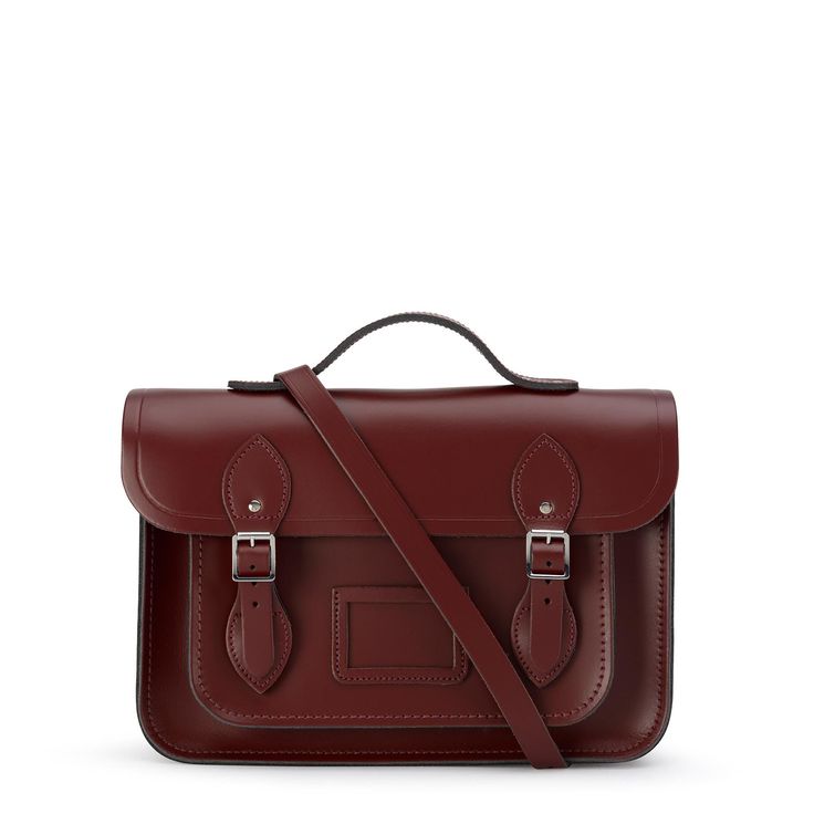 Oxblood 13 inch Batchel with Magnetic Closure | Cambridge Satchel School Satchel, Leather Satchel Bag, Leather Skin, Pack Your Bags, Messenger Bag Men, Cambridge Satchel, Cambridge Satchel Company, Timeless Accessories, Leather Messenger