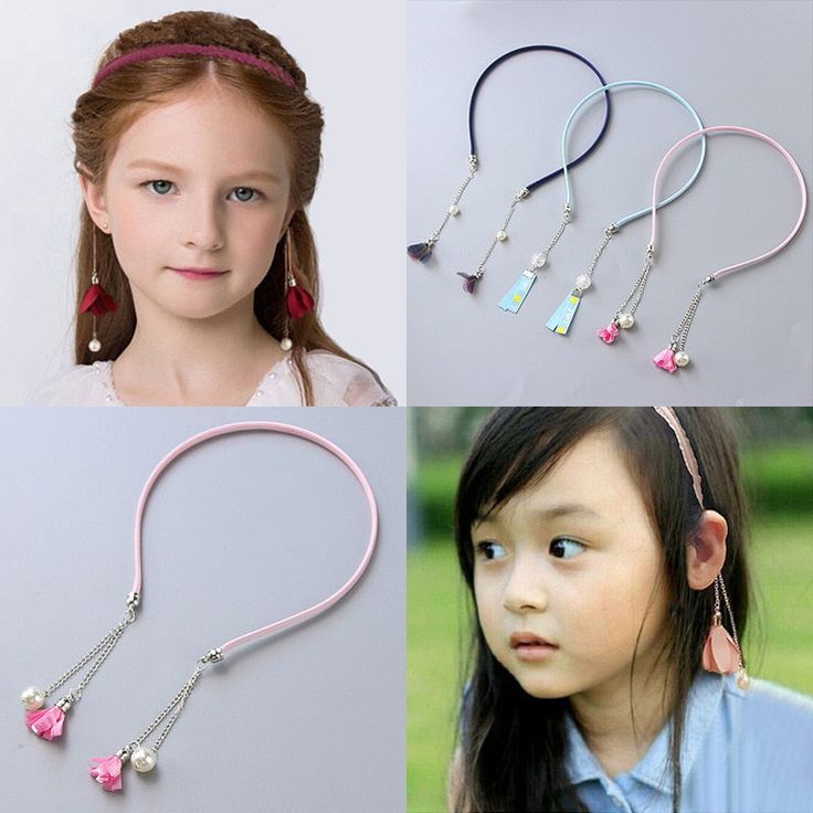 Tassel Headband, Pearl Hairband, Anting Manik, Fake Earrings, Pola Gelang, Gelang Manik, Diy Hair Accessories, Bijoux Diy, Girls Headbands