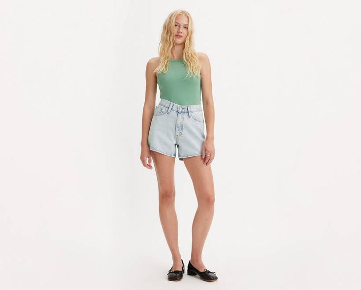 A vintage-inspired flattering fit featuring the higher-than-high rise that made the '80s the fashion decade we can’t stop talking about. With an updated design and sustainably produced denim, think of these '80s Mom Shorts as your parent’s shorts, but better. A vintage, 80s-inspired fit Featuring a 10 3/4" high rise With an A-line leg opening for a leg-lengthening effect We made this garment with post-industrial recycled cotton fiber Retro Straight Leg Jean Shorts For Spring, Trendy Levi's Summer Bottoms, Levi's Relaxed Fit Jean Shorts For Summer, Medium Wash Mom Fit Bottoms For Spring, Retro Straight Leg Shorts For Summer, Trendy Levi's Shorts For Spring, Chic Levi's Summer Bottoms, Spring Medium Wash Mom Fit Bottoms, High Rise Mom Fit Bottoms For Summer