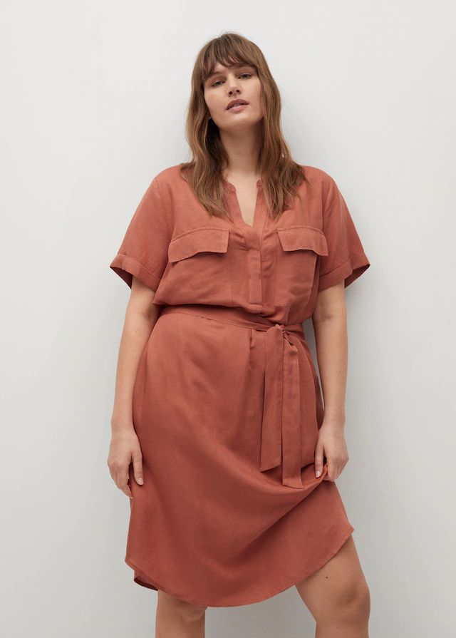 Dresses and jumpsuits Plus sizes 2021 | Violeta by Mango United Kingdom Violeta By Mango, Garment Labels, Plus Size Jumpsuit, Sport Chic, Tweed Dress, Ribbed Dresses, Designer Shorts, Flowy Dress, Look Chic