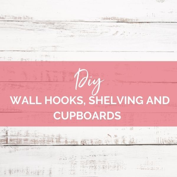 the words diy dollhouse miniatures are in pink and white on a wooden background