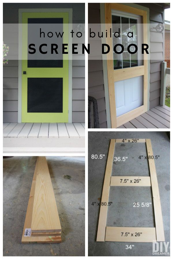 how to build a screen door for your home