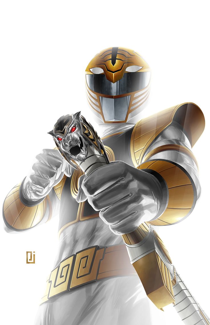 ArtStation - White Ranger, Peejay Catacutan Power Rangers Tattoo, Tommy Oliver Power Rangers, Lord Drakkon, Green Power Ranger, Power Rangers Comic, Jason David Frank, White Ranger, Power Rangers Spd, Tommy Oliver