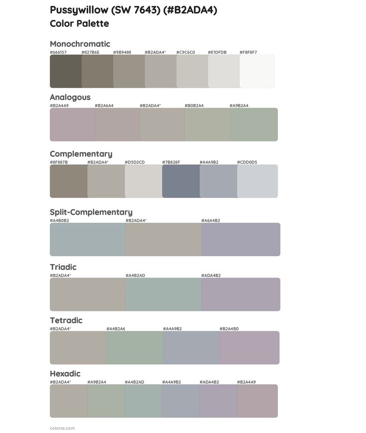 the color scheme for this paint palette is gray and has different shades to choose from