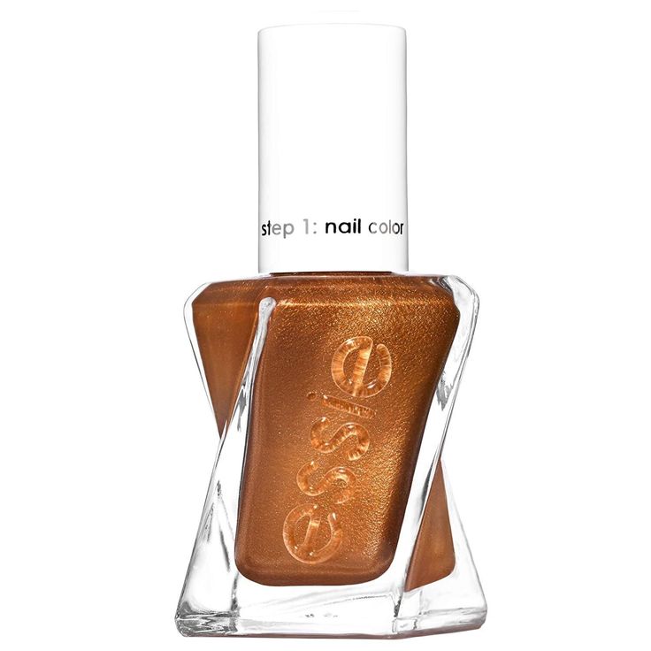 essie is the go-to nail brand for salon professionals, beauty junkies, industry insiders, celebrities and fashion icons around the world. enjoy the beautiful metallic shades of gel-couture sunrush metals collection from essie - America's nail salon expert. with 100+ gel couture colors to choose from- essie makes life colorful freshen up a staple look with a new manicure of golden copper metallic nail polish with yellow and red undertones - sparkling metallic stay stylish even when the sun goes d Essie Couture, New Nail Colors, America Nails, Couture Nails, Essie Nail Colors, Metallic Nail Polish, Essie Gel Couture, Gel Couture, Cute Nails For Fall