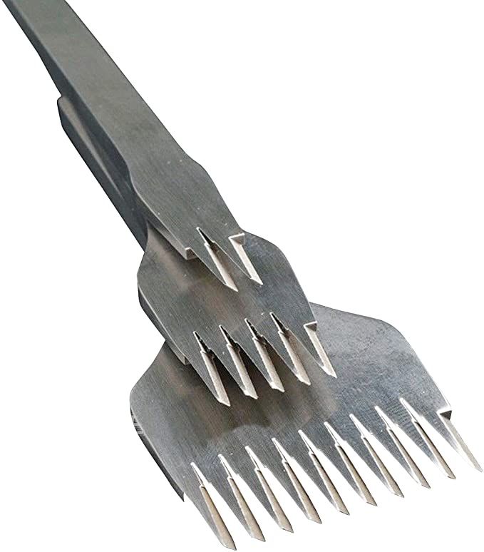 two metal forks with spikes on them are shown against a white background for use in construction projects