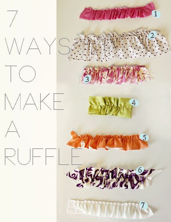 seven ways to make ruffle headbands