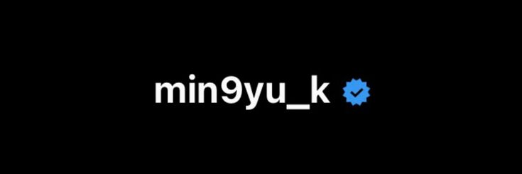 the logo for minggyu ko is shown on a black background with white letters