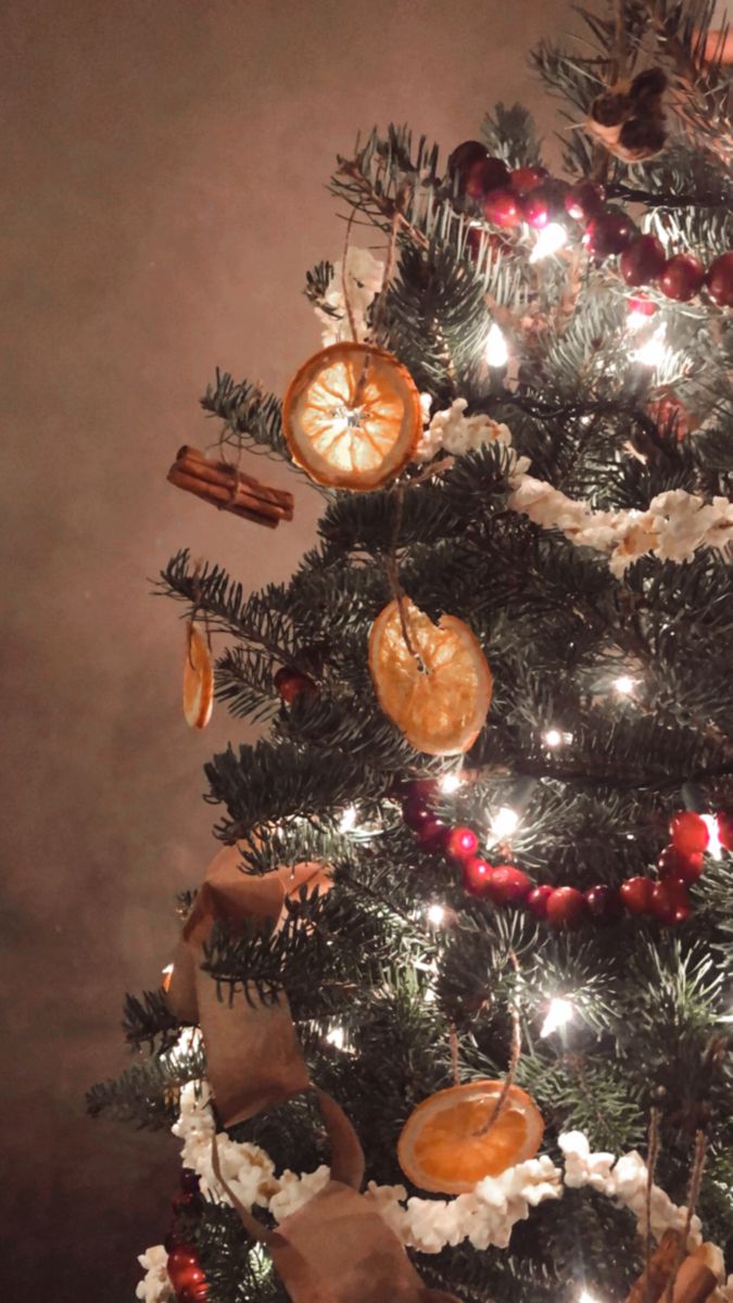 a decorated christmas tree with ornaments and lights