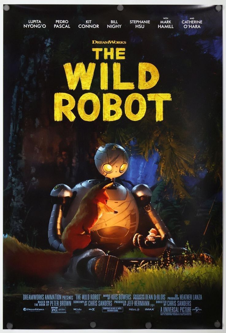 the movie poster for the wild robot