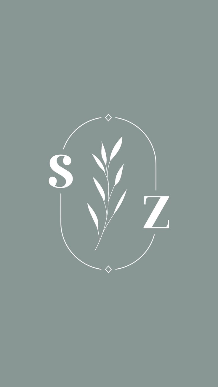 a white logo with the letter s and a green plant on it's side