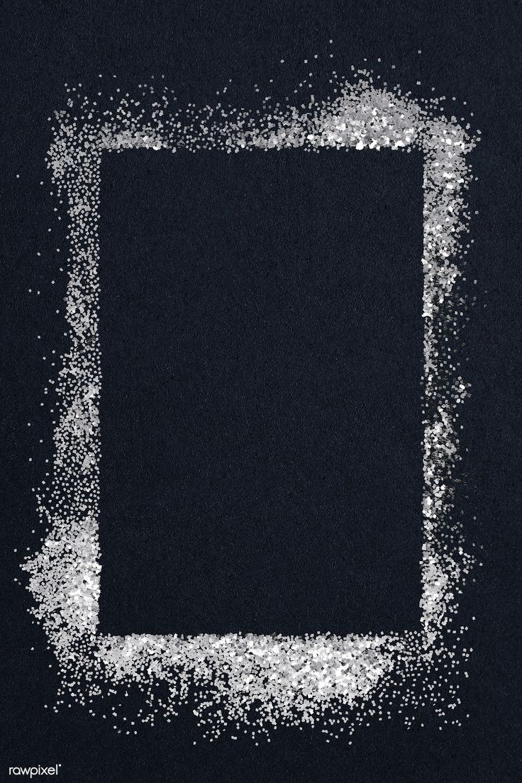 a black square with white sprinkles in the shape of a rectangle