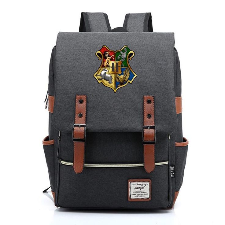 harry potter backpack with hogwart crest on the front