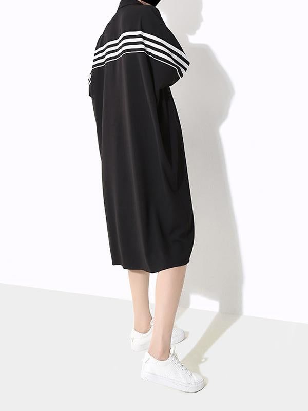 Sku CY-!35569 Material Polyester Style Loose , Long Sleeves Feature Striped , Split-joint Occasion Going out , Casual , Vintage Seasons Spring , Autumn Type Midi Dresses Color BLACK,WHITE Size FREE SIZE Size Chart: Please consult the size chart we provide for this item's measurements to help you decide which size to buy. Please note: There may be 1-3cm differ due to manual measurement. INCH Bust Length FREE SIZE 58.27 44.09 Midi Dresses, Free Size, Black Color, Colorful Dresses, Going Out, Split, Size Chart, Chiffon, Midi Dress