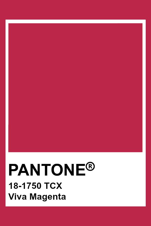 the pantone color is red and white