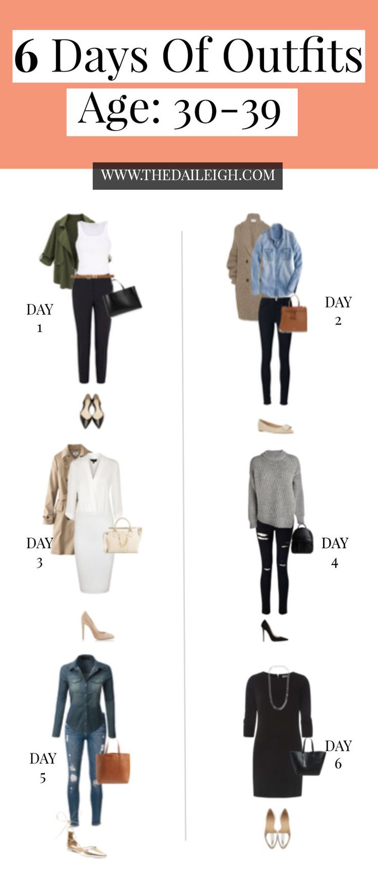 6 Days of Outfits - Age 30's 30s Wardrobe, 30s Outfits, Clothes For Women In 30's, Quoi Porter, Age 30, Super Outfit, Neue Outfits, Tips For Women, Of Outfits