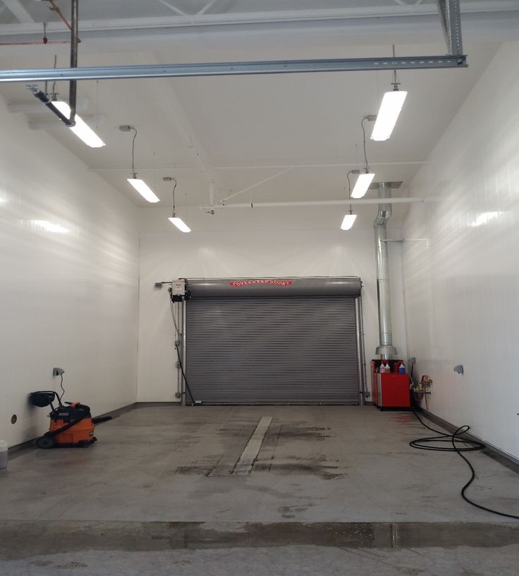 the garage is empty and ready for us to use