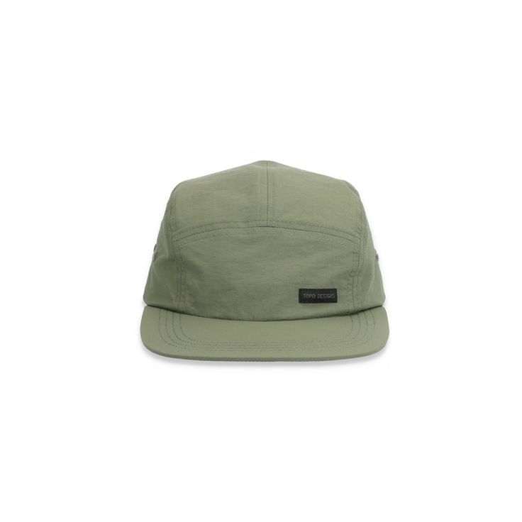 5 Panel Nylon Camp Hat | Packable Quick Dry Cap | Topo Designs Summer Camping Baseball Cap With Flat Brim, Waterproof Adjustable 5-panel Hat, Khaki Adjustable 5-panel Snapback Hat, Adjustable Khaki 5-panel Snapback Hat, Adjustable Military Snapback Hat For Outdoor Activities, Adjustable Nylon Snapback Hat For Streetwear, Military Snapback Hat With Flat Bill For Outdoor, Khaki 5-panel Baseball Cap For Outdoor Activities, Military Style Adjustable Snapback Hat For Outdoor Activities