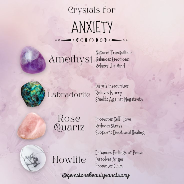 the crystals for an amethyst course are displayed on a pink and white background