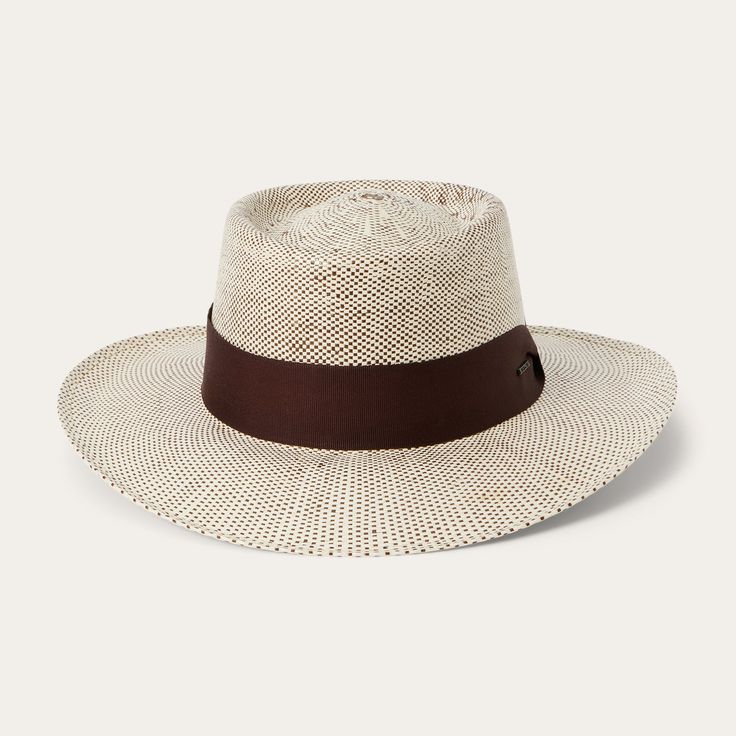 Natural Brown Woven Toquilla Straw Panama Hat With Flat Brim, Handwoven Toquilla Straw Fedora Panama Hat, Classic Woven Panama Hat With Curved Brim, Classic Woven Panama Hat, Woven Toquilla Straw Hat Bands For Rodeo, Woven Straw Panama Hat With Flat Brim, Woven Toquilla Straw Fedora With Short Brim, Classic Woven Straw Hat With Short Brim, Classic Woven Toquilla Straw Fedora