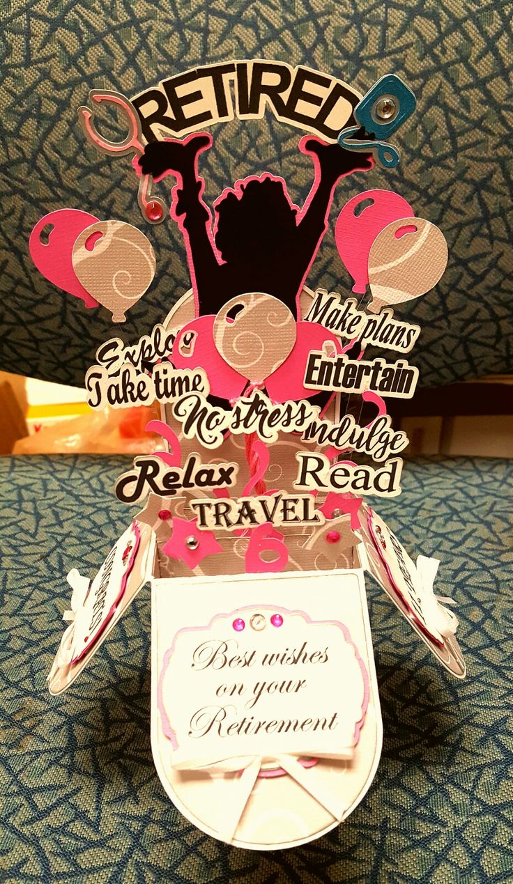 a card that has been placed in a box with the words relax travel on it