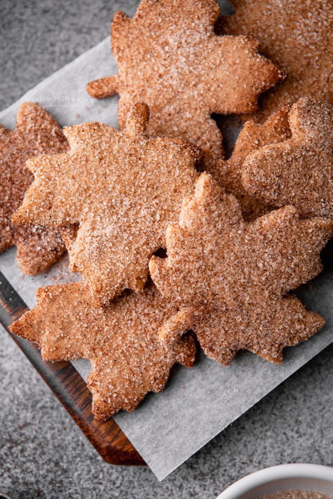 some sugar cookies are on a paper towel