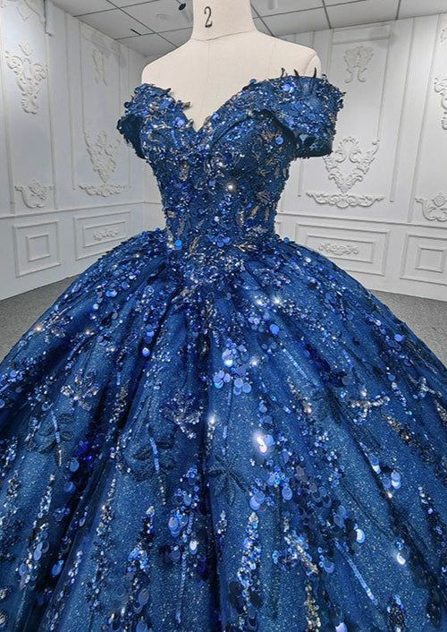 Luxury Formal Gowns, Birthday, Bridal, Quinceañera, Sweet 16 & More Dark Blue Quinceanera Dresses, Bar In Home, Blue Quince Dress, Royal Blue Quinceanera Dresses, Royal Blue Quince, Royal Blue Quinceanera, Quince Dresses Blue, Quinceanera Themes Dresses, Quinceñera Dresses