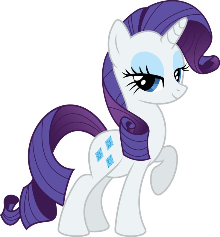 a pony with purple hair and blue eyes