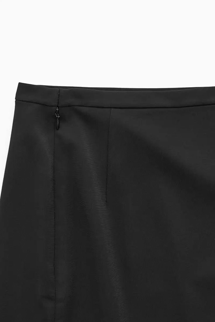 ASYMMETRIC CUTOUT SKIRT - BLACK - COS Asymmetrical Pleated Skirt For Work, Asymmetrical Hem Lined Skirt For Work, Fitted Midi Wrap Skirt For Work, Fitted Midi Length Wrap Skirt For Work, Workwear Skirt With Asymmetrical Hem And Lining, Elegant Asymmetrical Skirt With Side Zipper, Elegant Asymmetrical Skirt With Split Design, Fitted Asymmetrical Skirt With Side Slits, Asymmetrical Hem Skirt For Workwear