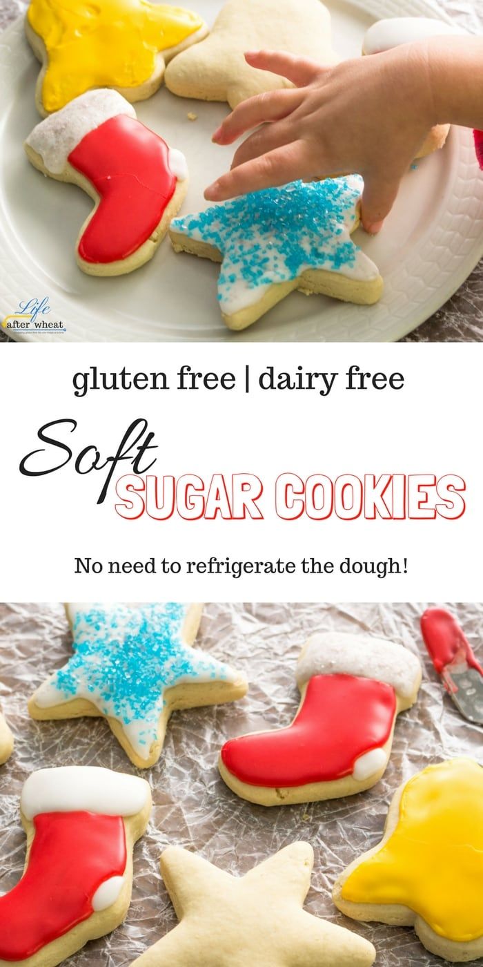 the recipe for sugar cookies is shown in two different pictures, one with stars and boots on