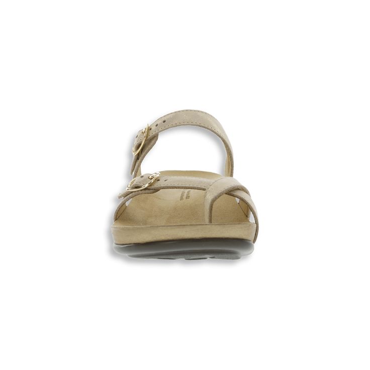 Description Details This slip-on sandal has a leather toe-loop and adjustable features including an elasticized buckle across the in-step. A contoured insole supports the natural arch of the foot. Fine leather straps wrap around the base with a hand-polished wood effect, giving this sandal a stylish flair. Find this toe loop slide sandal in 7 colors. Heel Height: 1.625". A fun slip-on sandal with a leather strap toe-post and unique adjustable features. Fine leather straps wrap around a base with a hand-polished wood effect, giving this sandal a stylish flair. The foot bed molds to the natural arch of the foot, providing extra cushion to the arch and all-day comfort. Genuine Leather Upper: Genuine leather is stretched across an exclusive SAS last, following the natural shape of the foot. Ad Polished Wood, Shoe Shopping, Sas Shoes, Wood Polish, Foot Bed, Natural Shapes, Wrap Around, Slide Sandals, Slip On Sandal