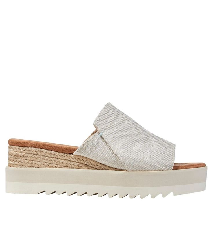 Women's TOMS® Diana Mules | Sneakers & Shoes at L.L.Bean Wedge Mules, Mule Sneakers, Backyard Diy, Rope Wrapped, Cleanse Recipes, Juice Cleanse, Naturalizer Shoes, Womens Toms, Platform Wedge