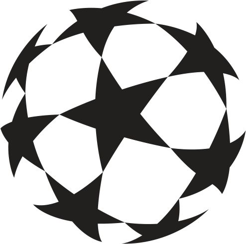 a black and white photo of a soccer ball with stars on the side, as if it were an origami