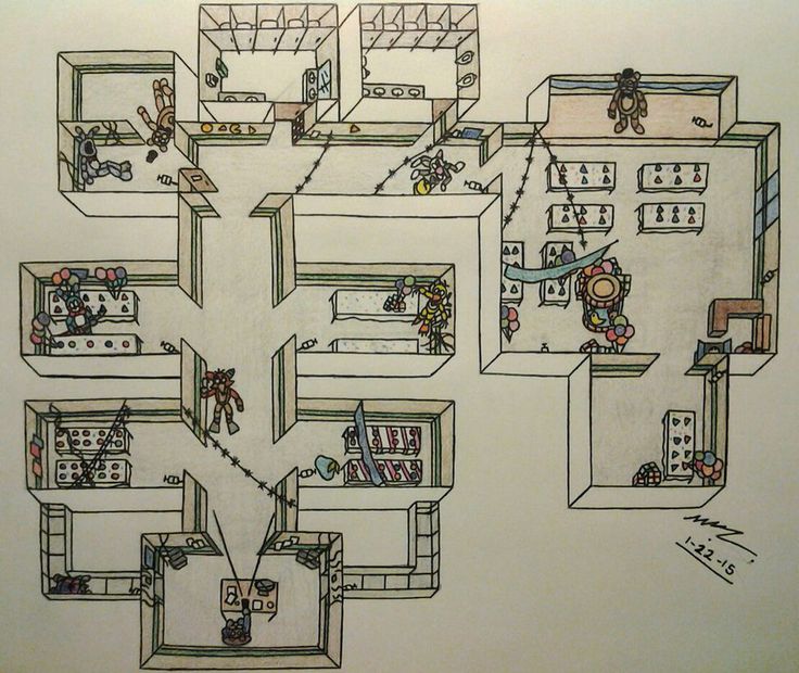 this is a drawing of a house with lots of rooms and furniture in the floor plan