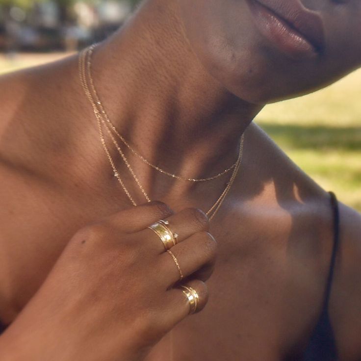 Catbird Ring, Yellow Gold Stacking Rings, Gold Chain Ring, Catbird Jewelry, Ring Stacks, Jewelry Gift Guide, Index Finger Rings, Stacker Rings, Diamond Eyes