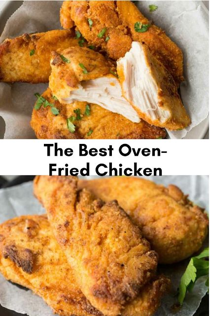 the best oven fried chicken recipe is easy to make and tastes just as good as it looks