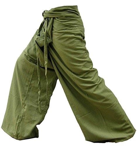 Buy Yoga Pants Fisherman Trousers Day-to-day Relaxation Wear Around the House Plus Size Color Solid Olive at Wish - Shopping Made Fun Pantalon Thai, Yoga Pants Men, Thai Fisherman Pants, Fisherman Pants, Outfit Yoga, Beautiful Yoga, Wish Shopping, Yoga Clothes, Yoga Poses