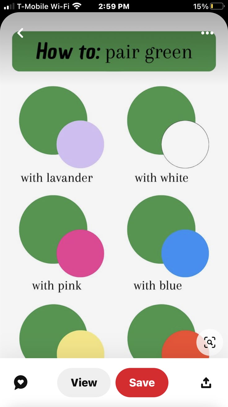 an iphone screen showing how to use the color wheel