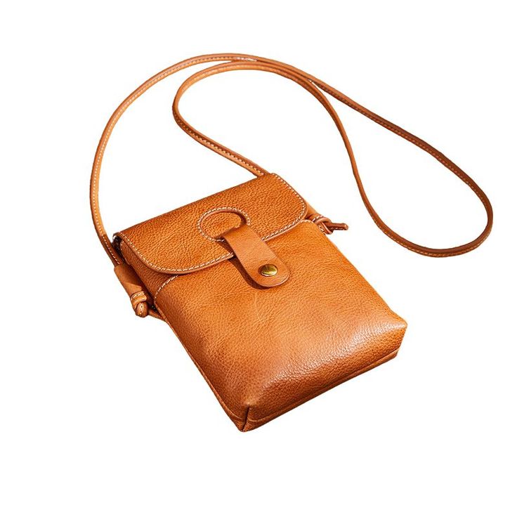 Experience the best of both worlds with our Retro Top Layer Cowhide Mobile Phone Bag. Made with elegant shoulder crossbody design, this bag is perfect for everyday wear. Crafted from the first layer of cowhide, it offers durability, style, and versatility all in one. Upgrade your accessory game today. Product Informati Solid Color Leather Rectangular Phone Bag, Casual Leather Satchel With Cell Phone Pocket, Trendy Travel Shoulder Bag With Leather Lining, Casual Soft Leather Phone Bag For Everyday, Classic Light Brown Crossbody Shoulder Bag, Leather Shoulder Bag With Mobile Phone Pocket, Classic Soft Leather Phone Bag For Travel, Soft Leather Crossbody Phone Bag, Everyday Leather Shoulder Phone Bag