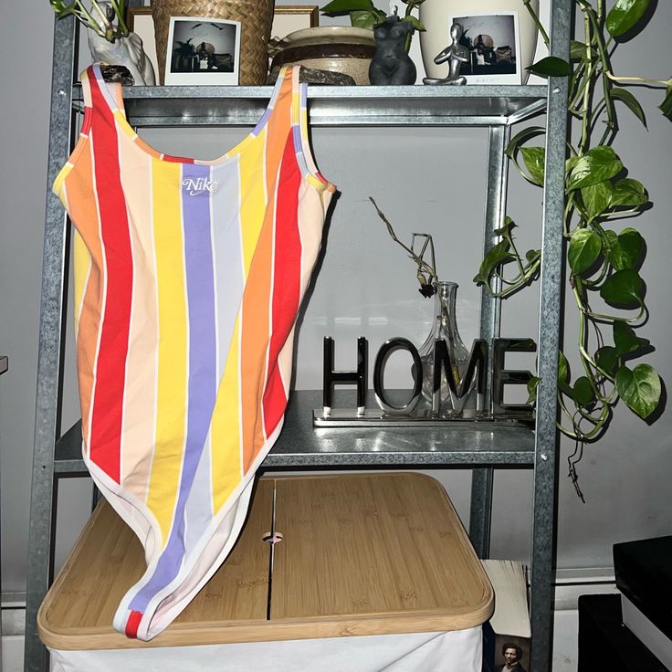 Brand New! Tags Still On Ships Next Day Open To Offers Fits Size 6-8 Women Pull Up - No Snap Crotch Fitted Multicolor Cotton Bodysuit, Striped Stretch Summer Bodysuit, Striped Stretch Bodysuit For Summer, Striped Sleeveless Bodysuit For Summer, Casual Multicolor Sleeveless Bodysuit, Summer Striped Sleeveless Bodysuit, Casual Sleeveless Multicolor Bodysuit, Multicolor Cotton Bodysuit For Spring, Summer Sleeveless Striped Bodysuit