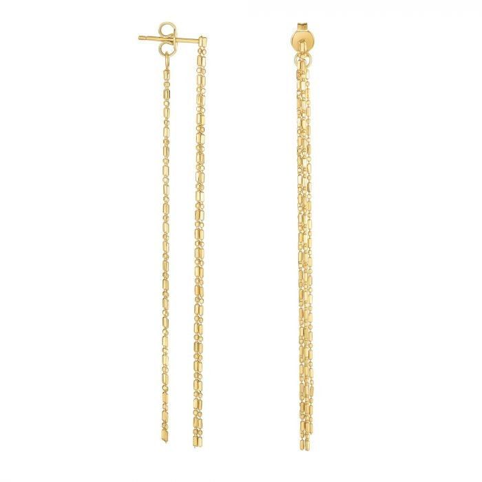 14K Gold Front to Back Linear Drop Earring, Push Back Dangle Drop Earrings Highly polished to a magnificent shine Colors: Yellow Great Gift for any occasion. We Ship from New York City. Questions and Returns Please message us for any questions related to our items and we will answer as soon as possible. Thank You and We Appreciate Your Business 14k Gold Hoop Earrings, Gold Fronts, Solid Gold Earrings, Black Jewelry, Yellow Gold Earring, Stunning Earrings, Drop Earring, Gold Earrings Dangle, Round Earrings