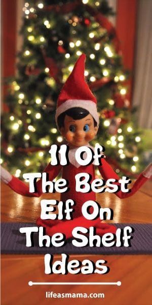 an elf sitting in front of a christmas tree with the words, if off the best elf