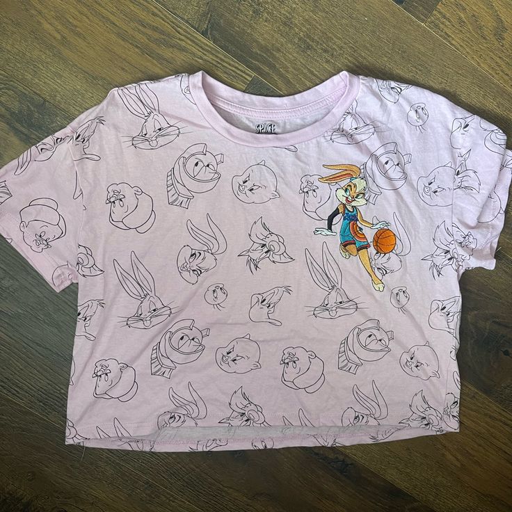 New Without Tags Fun Character Print Tops For Spring, Sporty Summer Tops With Cartoon Print, Sporty Cotton Tops With Cartoon Print, 90s Cotton Tops With Character Print, 90s Cartoon Print Tops For Spring, Shirt Color, Color Purple, Kids Shirts, Kids Shop